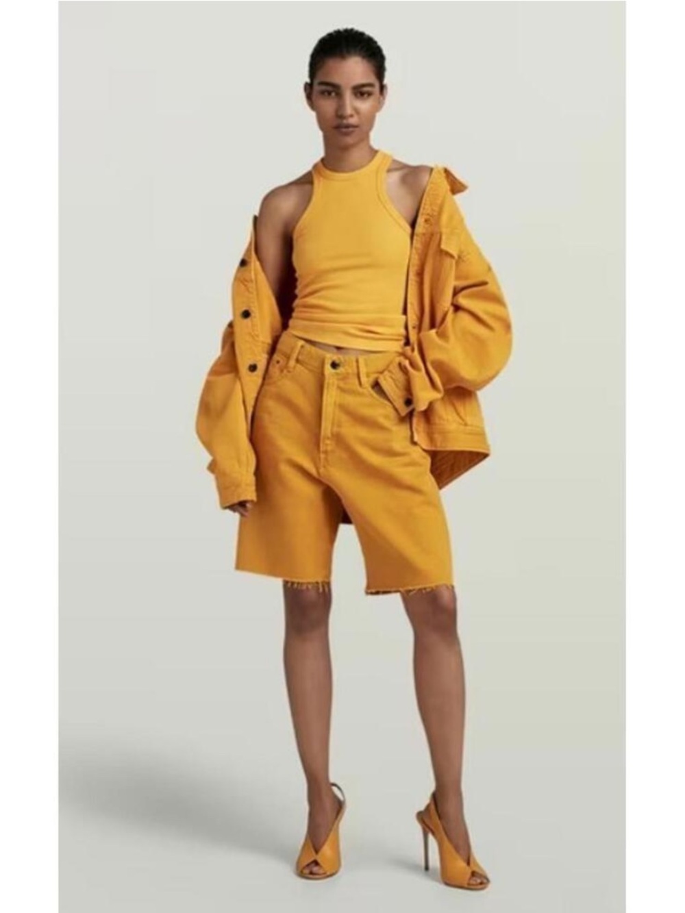 G Star Raw Type 89 Bermuda Shorts Dull Yellow Size 30